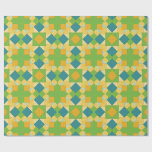 Abstract geometrisch patroon cadeaupapier