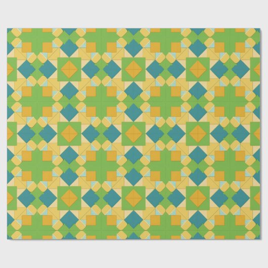 Abstract geometrisch patroon cadeaupapier (Vlak)