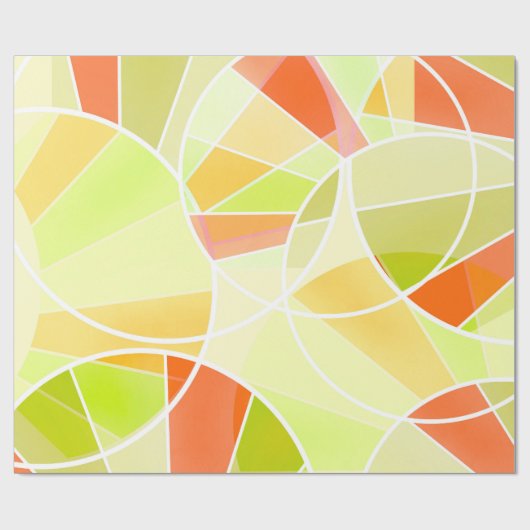 Abstract geometrisch patroon cadeaupapier (Vlak)