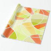 Abstract geometrisch patroon cadeaupapier (Uitgerold)