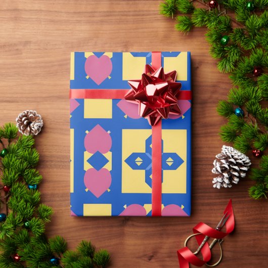 Abstract Geometrisch Patroon Cadeaupapier (Feestdagen Geschenken)