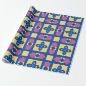 Abstract Geometrisch Patroon Cadeaupapier (Uitgerold)