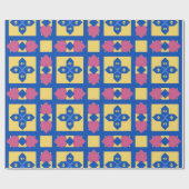 Abstract Geometrisch Patroon Cadeaupapier (Vlak)
