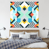 Abstract geometrisch patroon. canvas afdruk (Insitu (Slaapkamer))