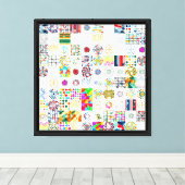 Abstract geometrisch patroon canvas afdruk (Insitu (Houten vloer))