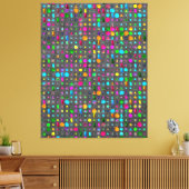 Abstract geometrisch patroon canvas afdruk (Insitu (Woonkamer))
