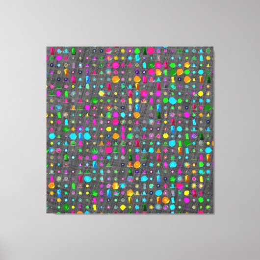 Abstract geometrisch patroon canvas afdruk (Voorkant)