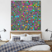 Abstract geometrisch patroon canvas afdruk (Insitu (Slaapkamer))