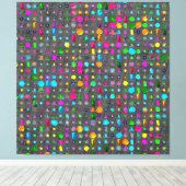 Abstract geometrisch patroon canvas afdruk (Insitu (Houten vloer))