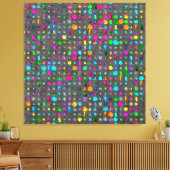 Abstract geometrisch patroon canvas afdruk (Insitu (Woonkamer))