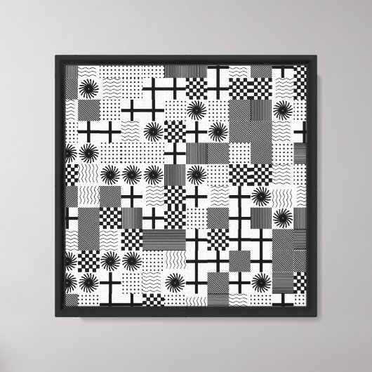 Abstract geometrisch patroon canvas afdruk (Voorkant)