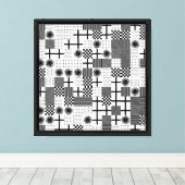 Abstract geometrisch patroon canvas afdruk (Insitu (Houten vloer))