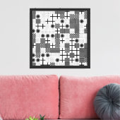 Abstract geometrisch patroon canvas afdruk (Insitu (Woonkamer))