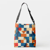 Abstract Geometrisch Patroon Crossbody Tas (Achterkant)