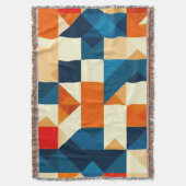 Abstract Geometrisch Patroon Deken (Voorkant Verticaal)
