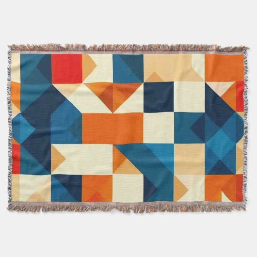 Abstract Geometrisch Patroon Deken (Voorkant)