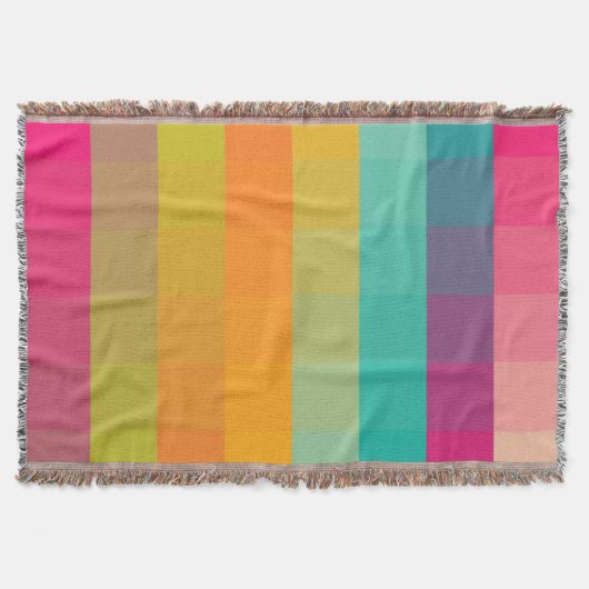 Abstract geometrisch patroon deken (Voorkant)