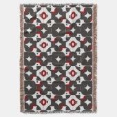 Abstract geometrisch patroon deken (Voorkant Verticaal)