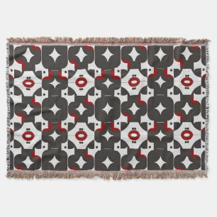 Abstract geometrisch patroon deken