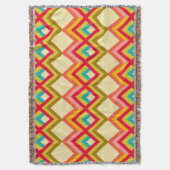 Abstract geometrisch patroon deken (Voorkant Verticaal)