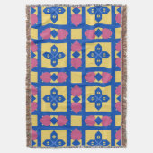 Abstract geometrisch patroon deken (Voorkant Verticaal)