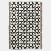 Abstract geometrisch patroon deken (Voorkant Verticaal)