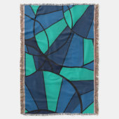 Abstract geometrisch patroon deken (Voorkant Verticaal)