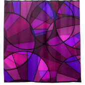 Abstract geometrisch patroon douchegordijn (Voorkant)