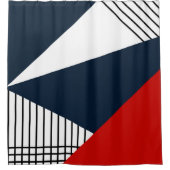 Abstract geometrisch patroon douchegordijn (Voorkant)