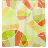 Abstract geometrisch patroon douchegordijn (Voorkant)