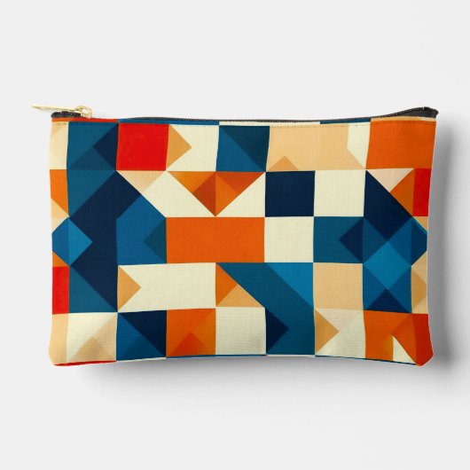 Abstract geometrisch patroon etui (Voorkant)