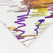 Abstract geometrisch patroon  fleece deken (Hoek)
