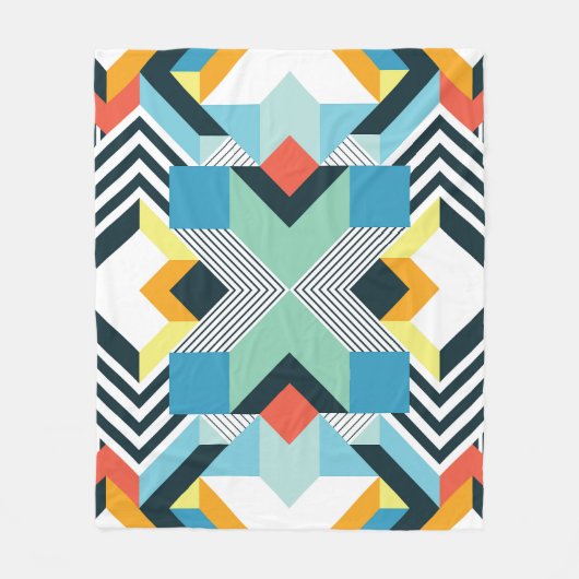 Abstract geometrisch patroon. fleece deken (Voorkant)