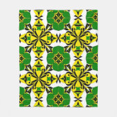 Abstract geometrisch patroon fleece deken (Voorkant)