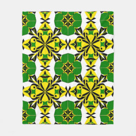 Abstract geometrisch patroon fleece deken