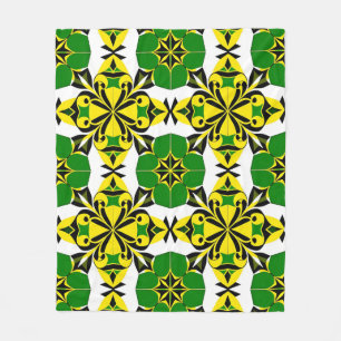 Abstract geometrisch patroon fleece deken