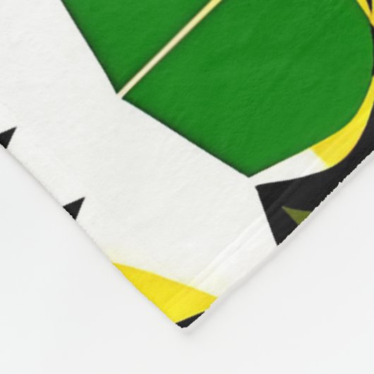 Abstract geometrisch patroon fleece deken (Hoek)