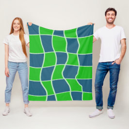 Abstract geometrisch patroon fleece deken