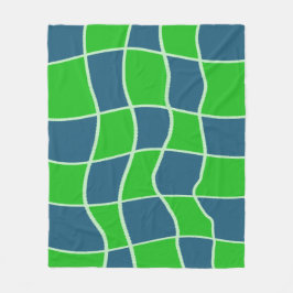 Abstract geometrisch patroon fleece deken