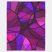 Abstract geometrisch patroon fleece deken (Voorkant)
