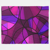 Abstract geometrisch patroon fleece deken (Voorkant (Horizontaal))