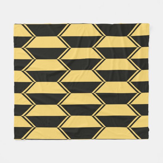 Abstract geometrisch patroon fleece deken (Voorkant (Horizontaal))