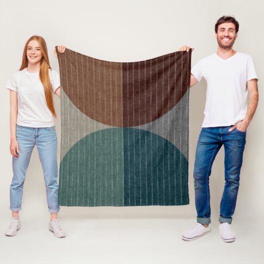 Abstract geometrisch patroon. fleece deken (In situ)