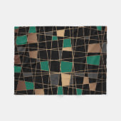 Abstract geometrisch patroon fleece deken (Voorkant (Horizontaal))