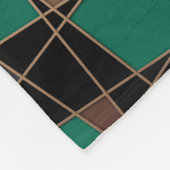 Abstract geometrisch patroon fleece deken (Hoek)