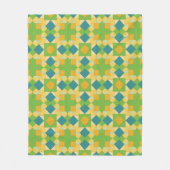 Abstract geometrisch patroon fleece deken (Voorkant)