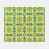 Abstract geometrisch patroon fleece deken (Voorkant (Horizontaal))