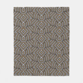 Abstract geometrisch patroon fleece dekens (Voorkant)