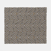 Abstract geometrisch patroon fleece dekens (Voorkant (Horizontaal))