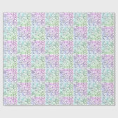 Abstract geometrisch patroon | Gesmolten en gefilt Cadeaupapier (Vlak)